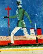 Kazimir Malevich Running man painting